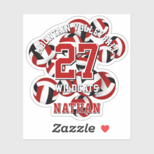 red black team colours volleyballs kids sports