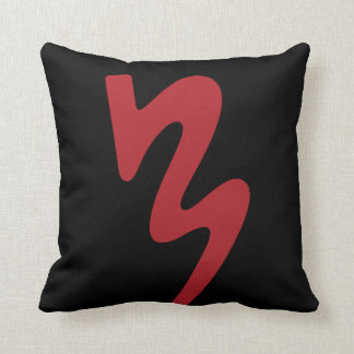 Red & Black Two Sided Batavia Marching Logo Pillow