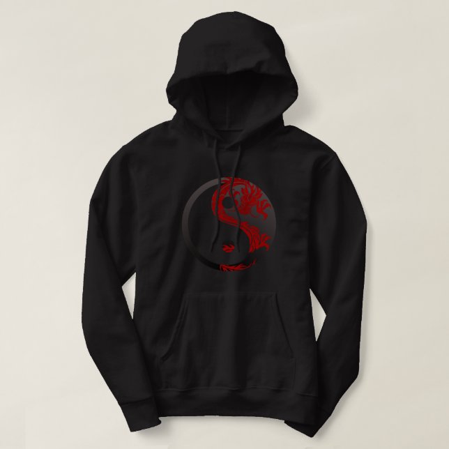 Red & Black Warrior Hoodie (Design Front)