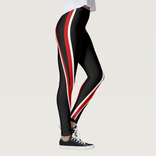 Red Black White Leggings (Right)