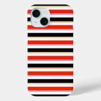 Red Black White Stripes Lines Pattern Design