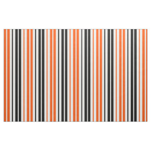 Red Black White Stripes Pattern Design  Fabric