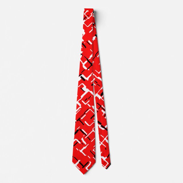 Red Black White Tie (Front)