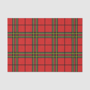 Red Black Yellow Tartan Tissue Paper