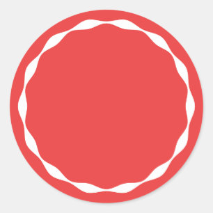 Red Blank Circle Custom Spice Sticker