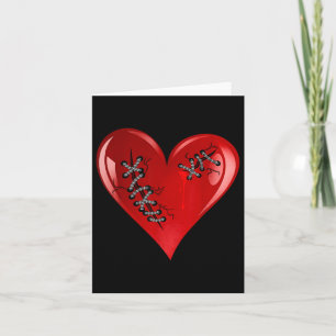 Red Bleeding Cut Open Broken Healing Heart Goth Va Card