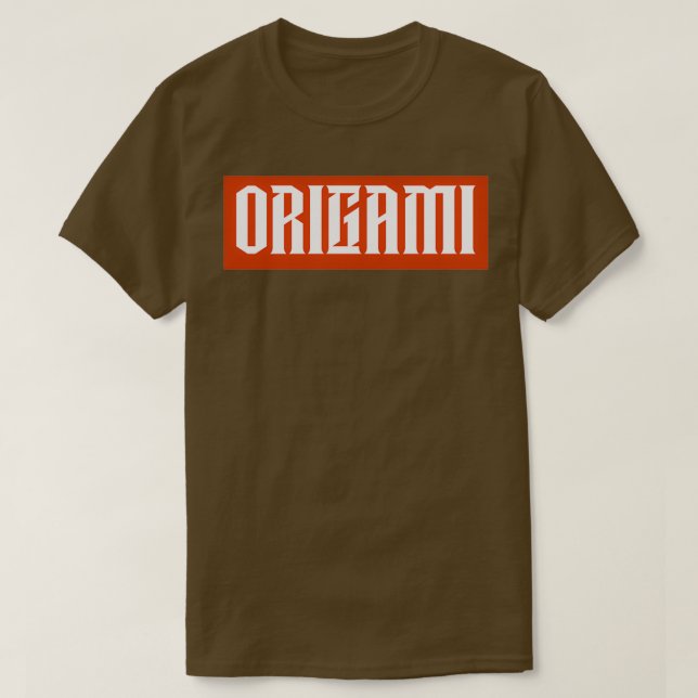 Red Block Origami T-Shirt (Design Front)