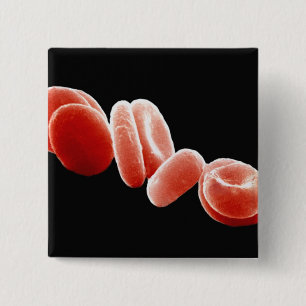 Red Blood Cells 15 Cm Square Badge
