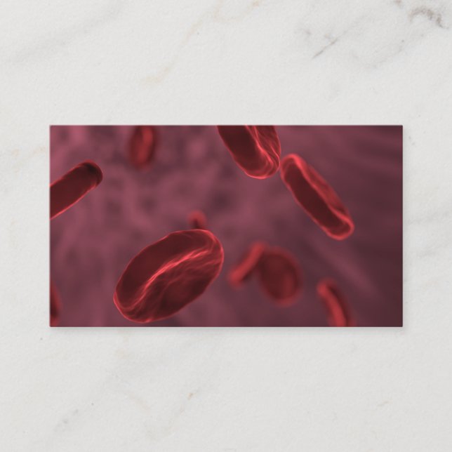 Red Blood Cells Business Card (Front)