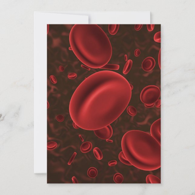 Red Blood Cells Invitation (Front)