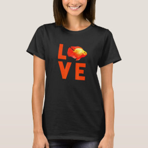 Red Blood Parrot Cichlid Monster Aquarium Fish T-Shirt
