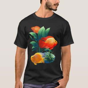 Red Blood Parrot Cichlids Cichlids Fish Freshwater T-Shirt