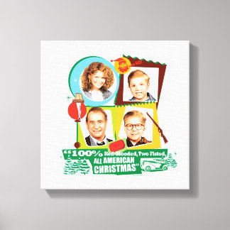 Red-Blooded, Two Fisted, All American Christmas Canvas Print