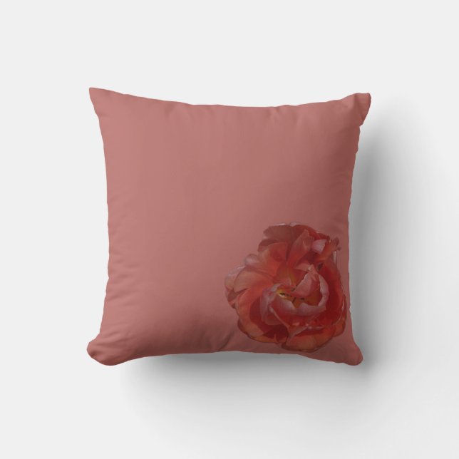red blossom  cushion (Front)