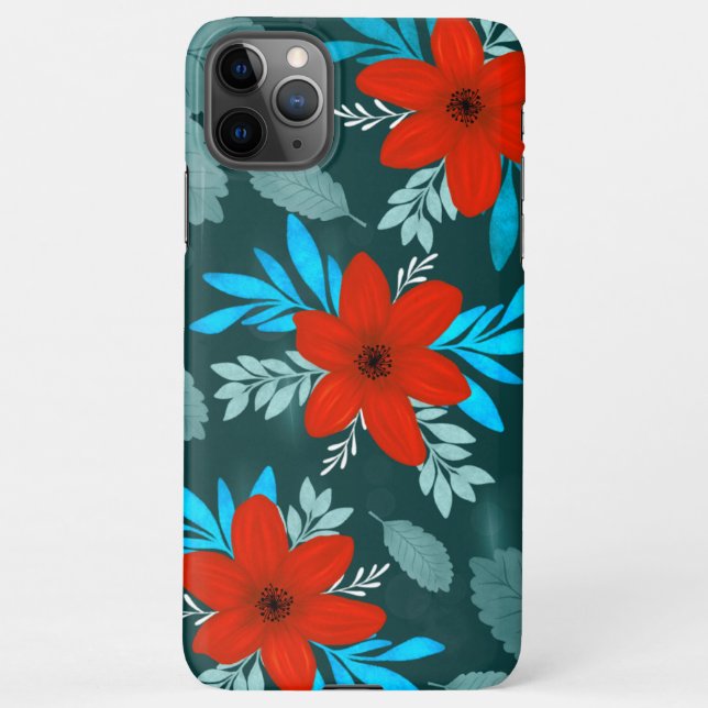 Red Blossom flowers iphone cover  (Back)