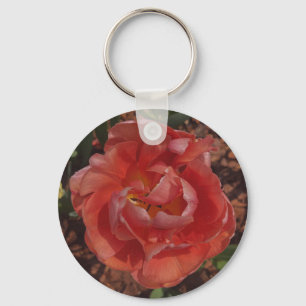 red blossom key ring