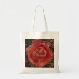 red blossom  tote bag