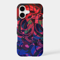 Red Blue Abstract 