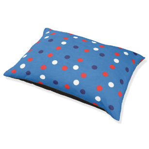 Red blue American Flag Style Pet Bed