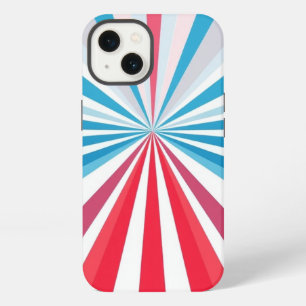 Red, Blue, and Grey Pattern Mobile iPhone 13 Case
