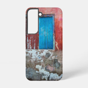 Red, blue and grey wall, door and window samsung galaxy case