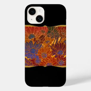 Red Blue And Orange Flowers Case-Mate iPhone 14 Case