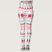 Red, Blue, And Pink Fair Isle Print