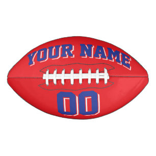 RED BLUE AND WHITE Custom Football American Football