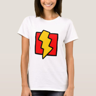 Red Blue and Yellow Lightning Bolt T-Shirt