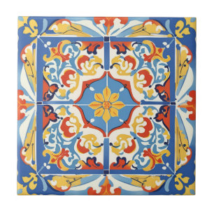 Red, Blue and Yellow Tiles