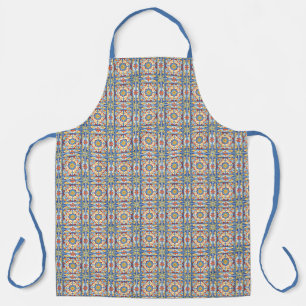Red, Blue and Yellow Tiles Apron