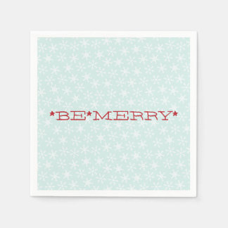 RED BLUE, BE MERRY | HOLIDAY PAPER NAPKINS