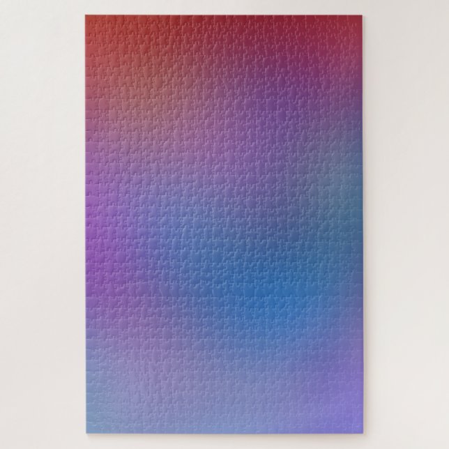 Red Blue Bokeh Blur Colourful Gradient Minimalisti Jigsaw Puzzle (Vertical)