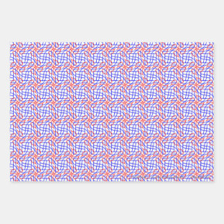 Red Blue Boogie Wrapping Paper Sheets