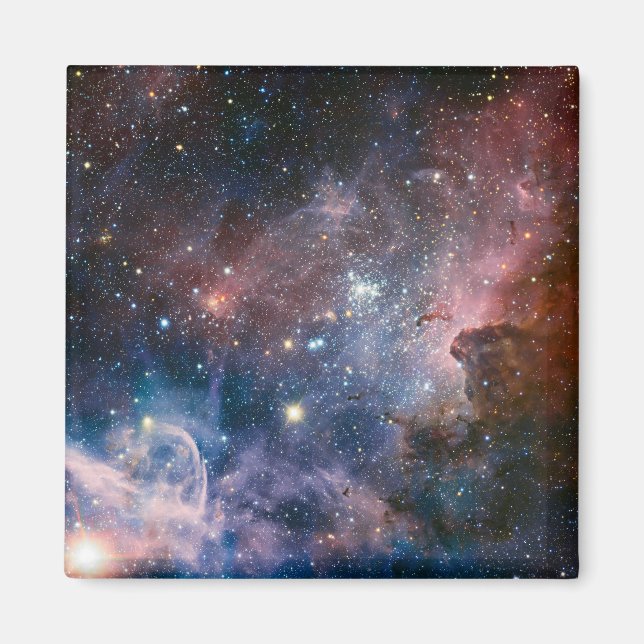 Red & Blue Carina Nebula Hubble Telescope Magnet (Front)