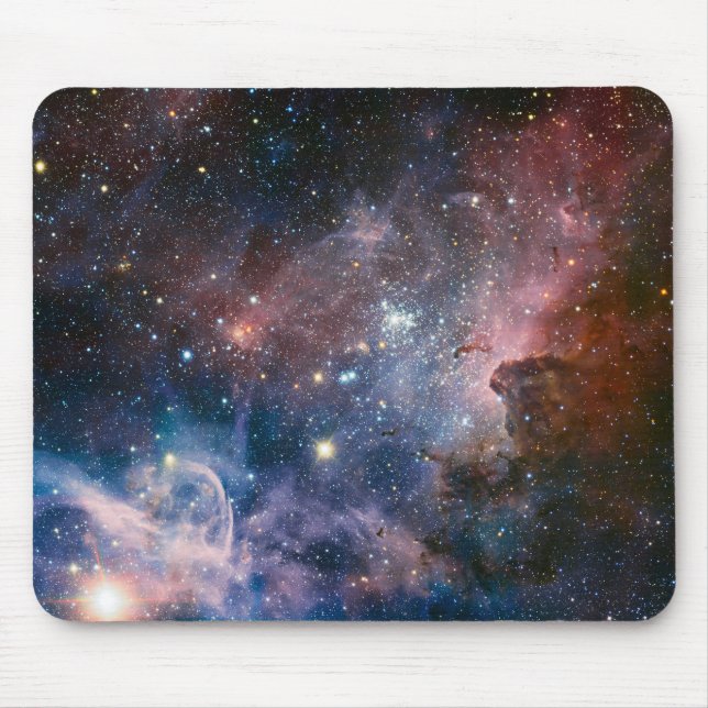Red & Blue Carina Nebula Hubble Telescope Mouse Mat (Front)