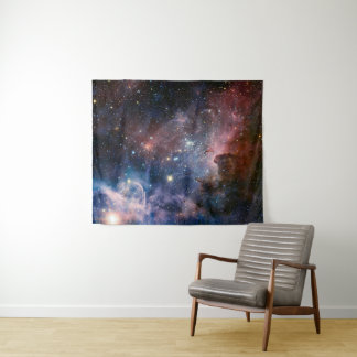 Red & Blue Carina Nebula Hubble Telescope Tapestry
