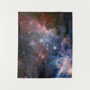Red & Blue Carina Nebula Hubble Telescope Tapestry