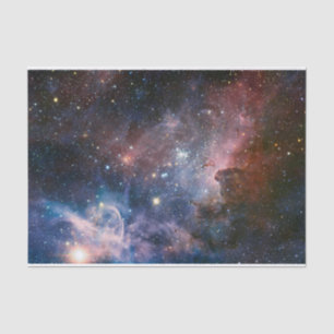 Red & Blue Carina Nebula Hubble Telescope Tissue Paper