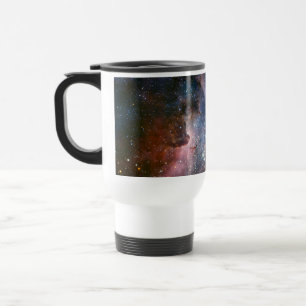 Red & Blue Carina Nebula Hubble Telescope Travel Mug