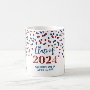Red Blue Class of 2024 Coffee Mug