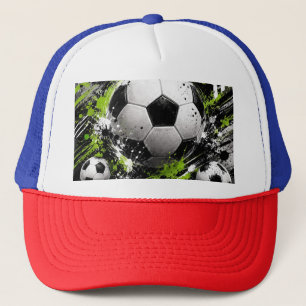  red blue colour cap foot ball design