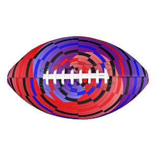 Red & Blue Counter Spiral by Kenneth Yoncich American Football