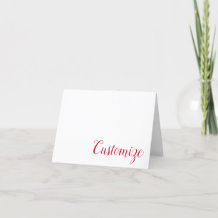 RED, BLUE Dallas, TX Personalised Note Card