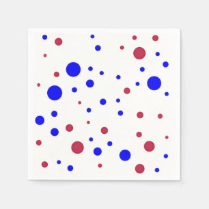 Red & Blue Dots Napkin