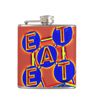 red/blue eat flask