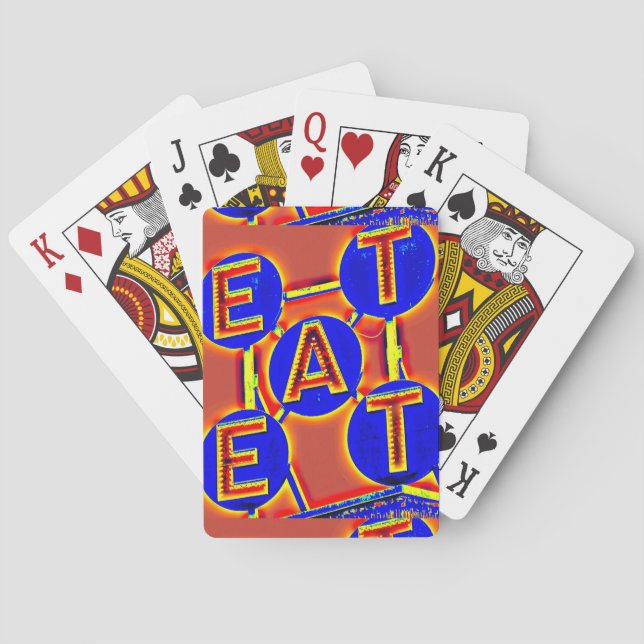 red/blue eat playing cards (Back)