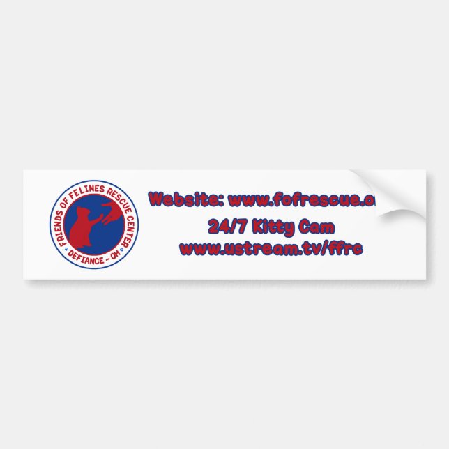 Red/Blue FFRC Bumper Sticker (Front)
