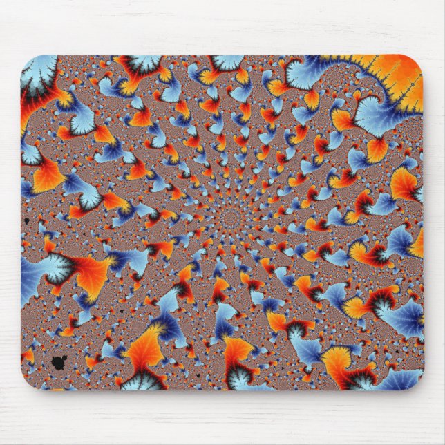 Red Blue Flames Mousepad (Front)