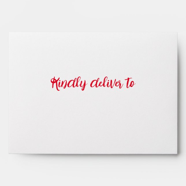 Red Blue Gold Star Elegant Retro Vintage Christmas Envelope (Front)